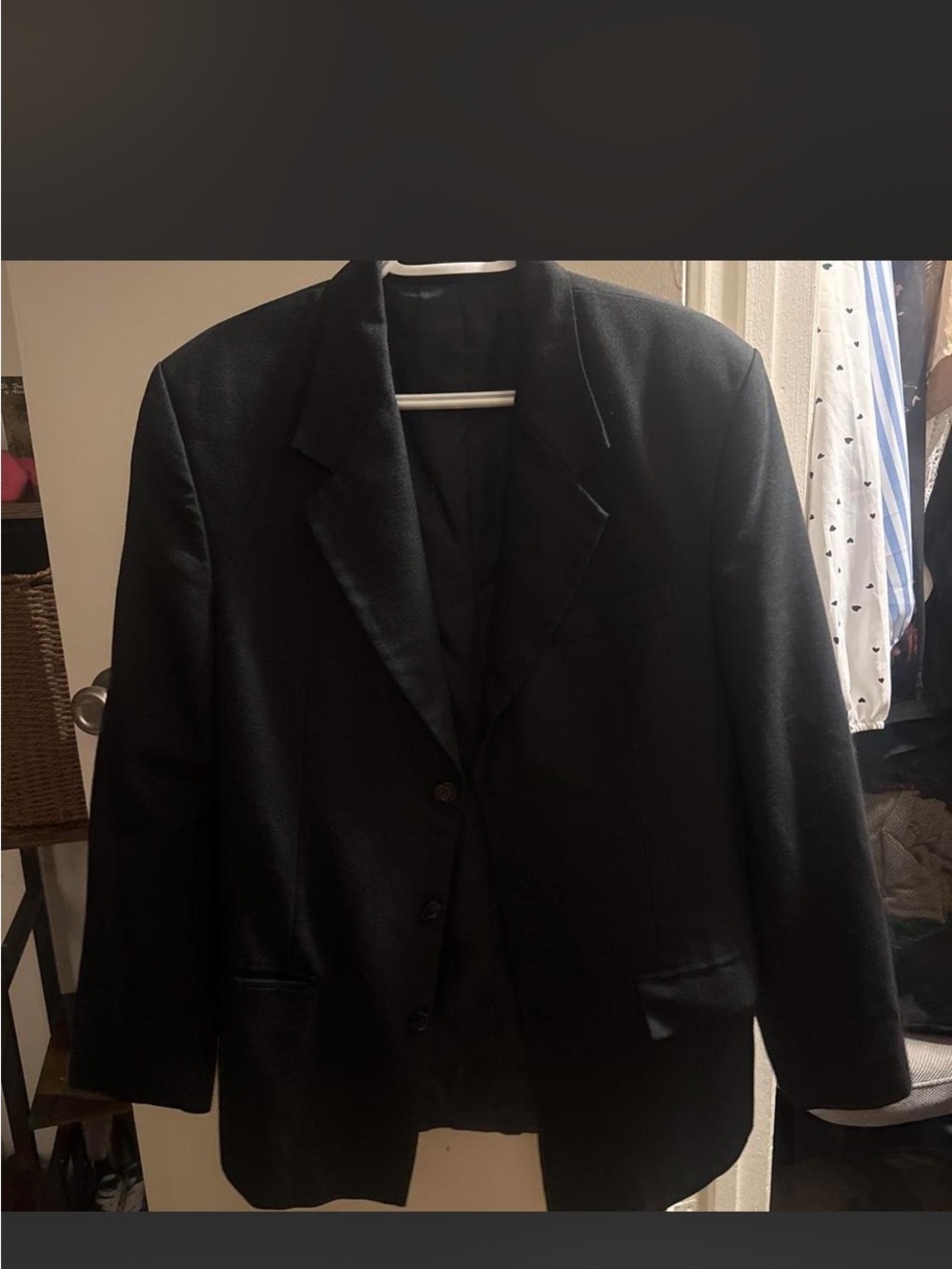 Classic Black Men's Suit Jacket - Timeless Formal Blazer